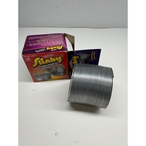 Original Slinky Walking Spring Toy Classic Metal Silver Made in USA 2009 Box